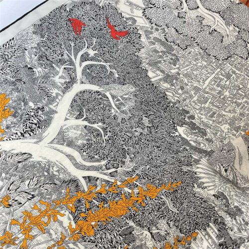 High Quality Luxury Hermes “Return To Nature” 140 Cm Shawl – Style 26297 product detail