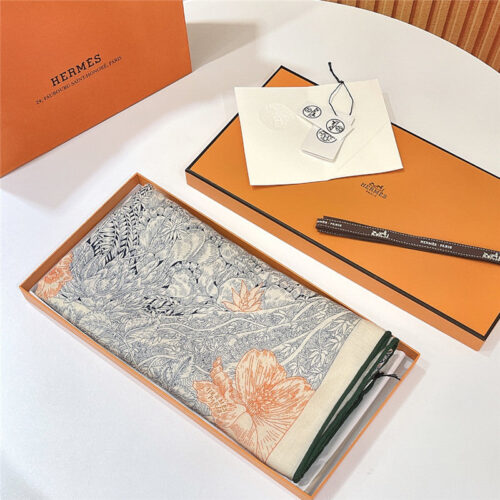 High Quality Luxury Hermes “Return To Nature” 140 Cm Shawl – Style 26299 product detail