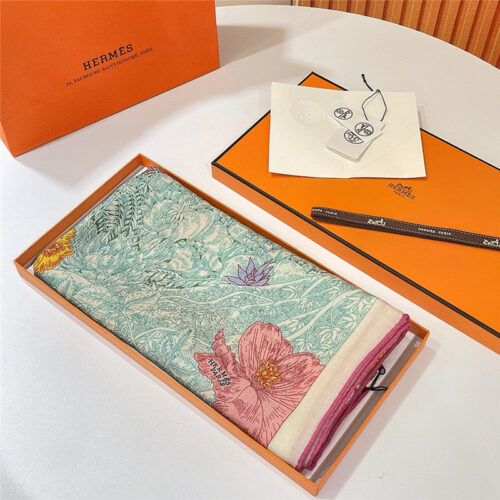 High Quality Luxury Hermes “Return To Nature” 140 Cm Shawl – Style 26302 product detail