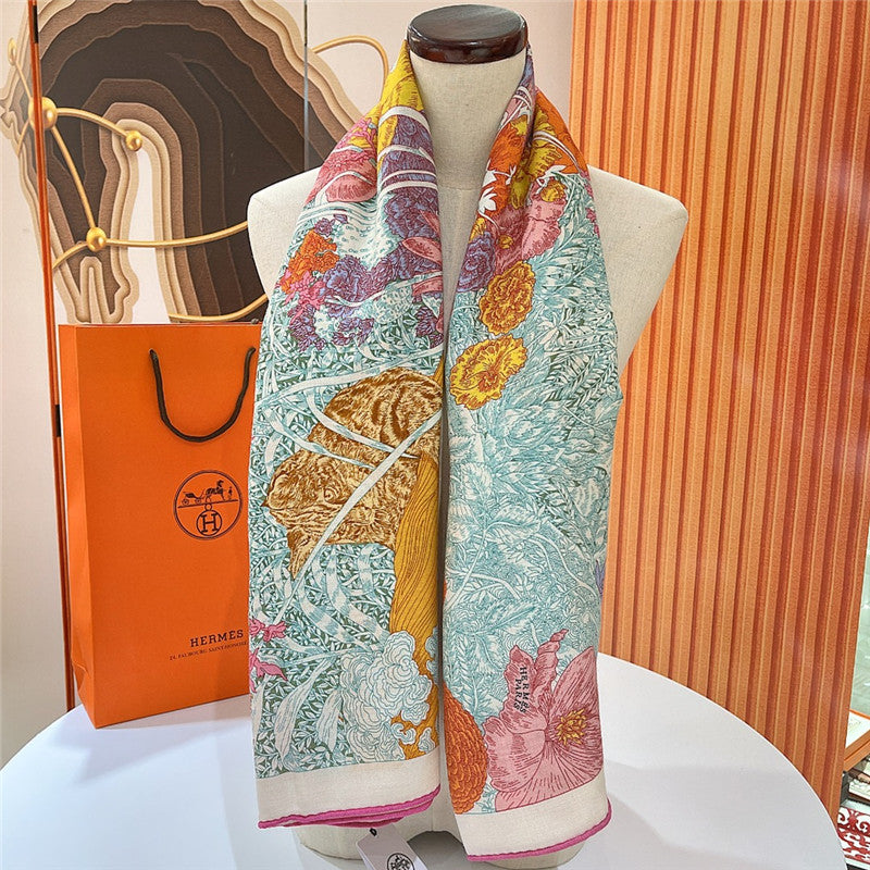High Quality Luxury Hermes “Return To Nature” 140 Cm Shawl – Style 26302 product detail