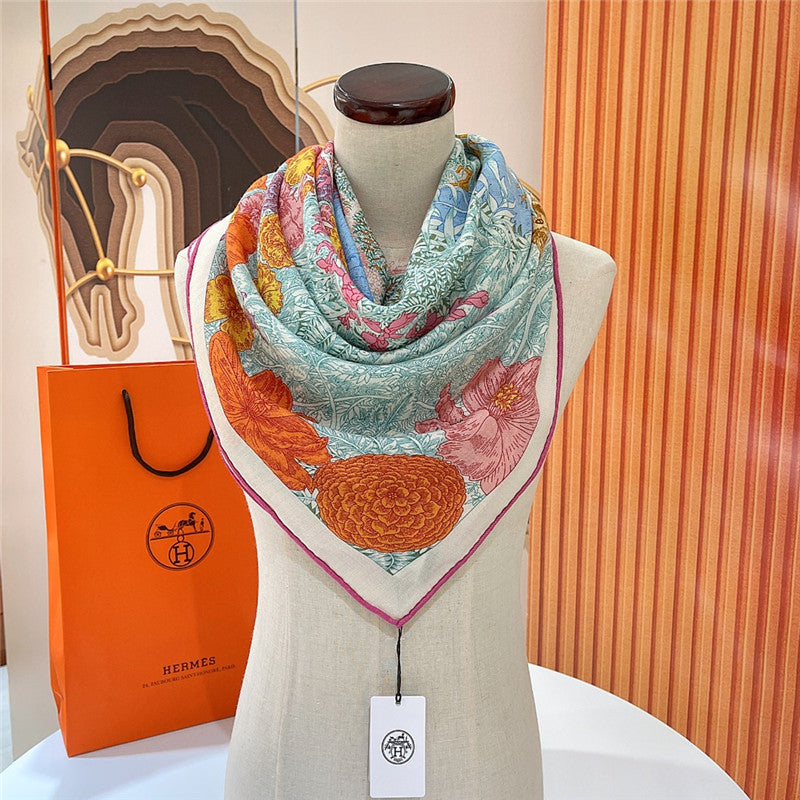 High Quality Luxury Hermes “Return To Nature” 140 Cm Shawl – Style 26302