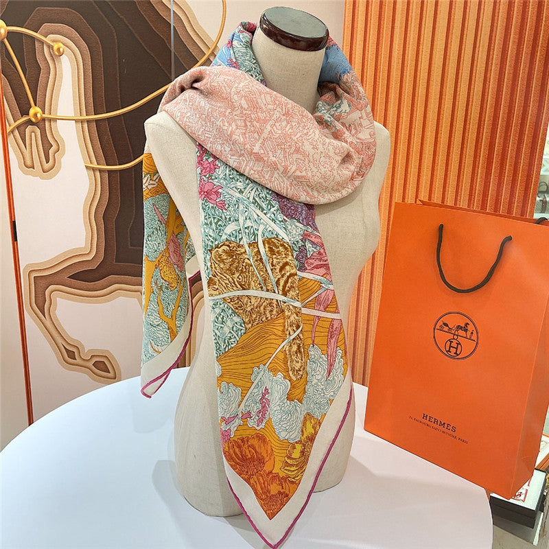 High Quality Luxury Hermes “Return To Nature” 140 Cm Shawl – Style 26302 product detail
