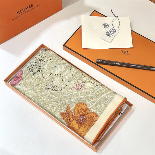 High Quality Luxury Hermes “Return To Nature” 140 Cm Shawl – Style 26304 product detail
