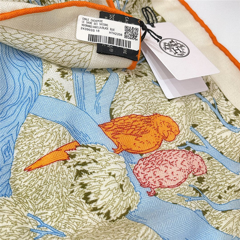 High Quality Luxury Hermes “Return To Nature” 140 Cm Shawl – Style 26304 product detail