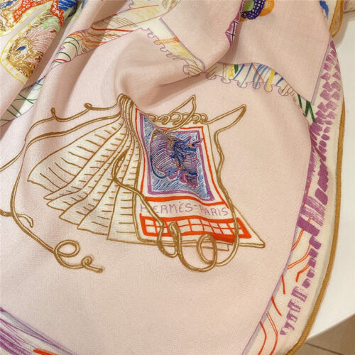 High Quality Luxury Hermes “Equestrian Prism” 140Cm Shawl – Style 26262 product detail