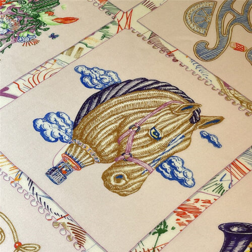 High Quality Luxury Hermes “Equestrian Prism” 140Cm Shawl – Style 26262 product detail