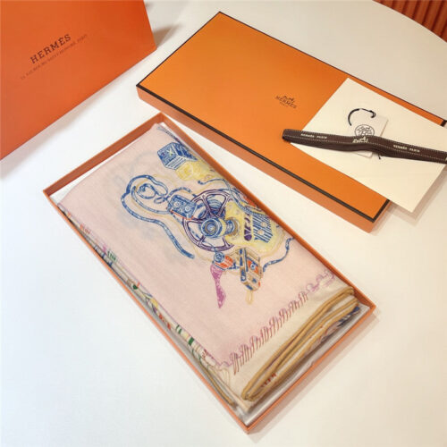 High Quality Luxury Hermes “Equestrian Prism” 140Cm Shawl – Style 26262 product detail