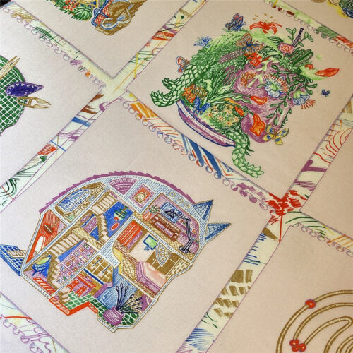 High Quality Luxury Hermes “Equestrian Prism” 140Cm Shawl – Style 26262 product detail
