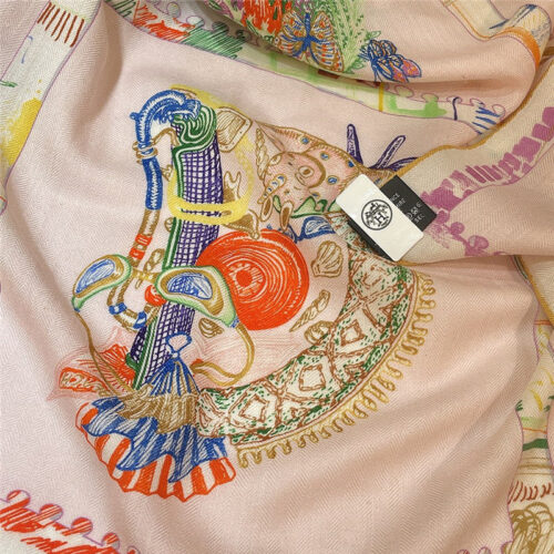 High Quality Luxury Hermes “Equestrian Prism” 140Cm Shawl – Style 26262 product detail