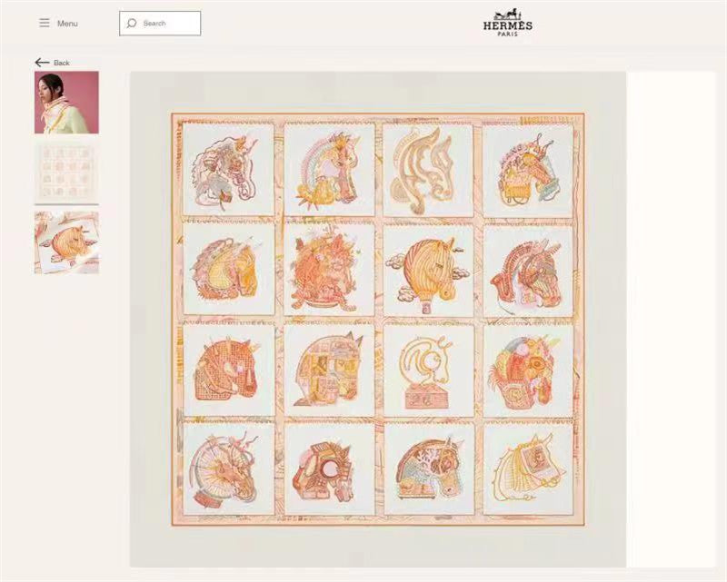 High Quality Luxury Hermes “Equestrian Prism” 140Cm Shawl – Style 26266 product detail