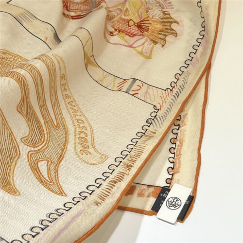 High Quality Luxury Hermes “Equestrian Prism” 140Cm Shawl – Style 26266 product detail