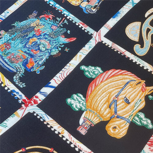High Quality Luxury Hermes “Equestrian Prism” 140Cm Shawl product detail