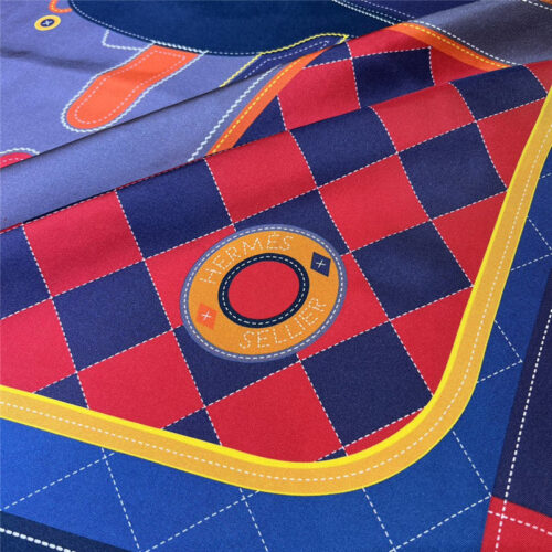 High Quality Luxury Hermes “Saddle Pad” 90Cm Reversible Square Scarf product detail