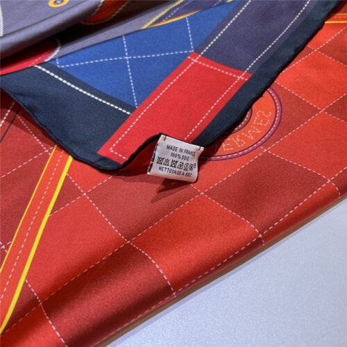 High Quality Luxury Hermes “Saddle Pad” 90Cm Reversible Square Scarf product detail