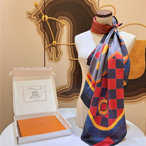 High Quality Luxury Hermes “Saddle Pad” 90Cm Reversible Square Scarf product detail