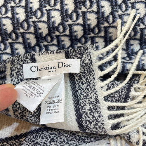 High Quality Luxury Dior Cashmere Printed Scarf – Style 25312 product detail