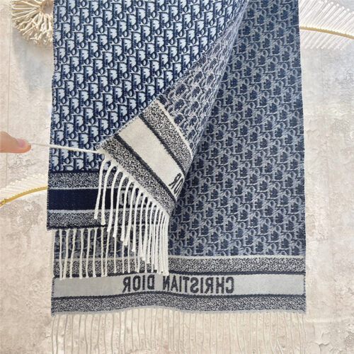 High Quality Luxury Dior Cashmere Printed Scarf – Style 25312 product detail