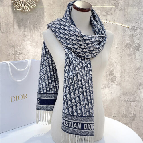 High Quality Luxury Dior Cashmere Printed Scarf – Style 25312 product detail