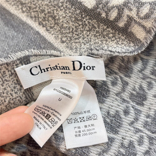 High Quality Luxury Dior Cashmere Printed Scarf product detail