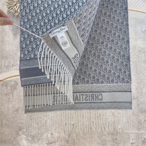 High Quality Luxury Dior Cashmere Printed Scarf product detail