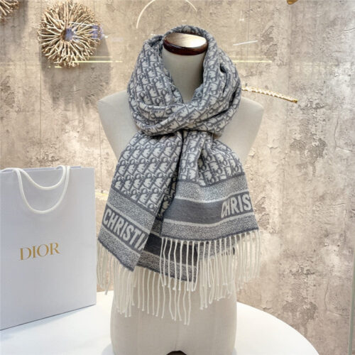 High Quality Luxury Dior Cashmere Printed Scarf
