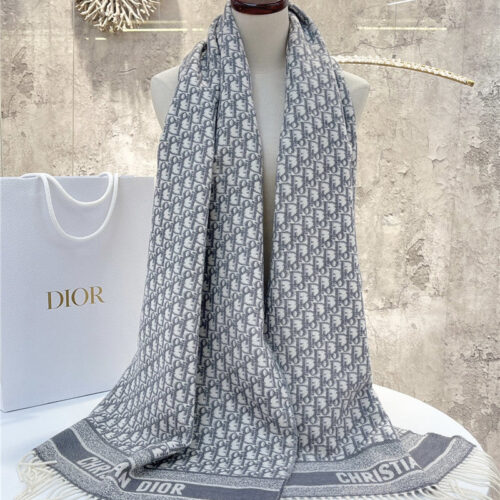 High Quality Luxury Dior Cashmere Printed Scarf product detail