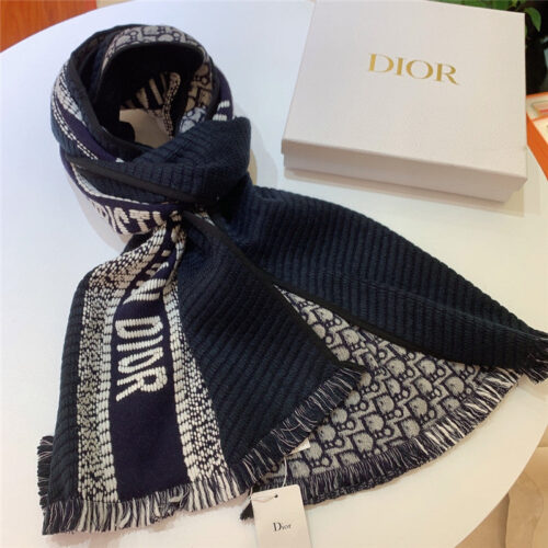High Quality Luxury Dior Preppy Style Reversible Scarf – Style 25605 product detail
