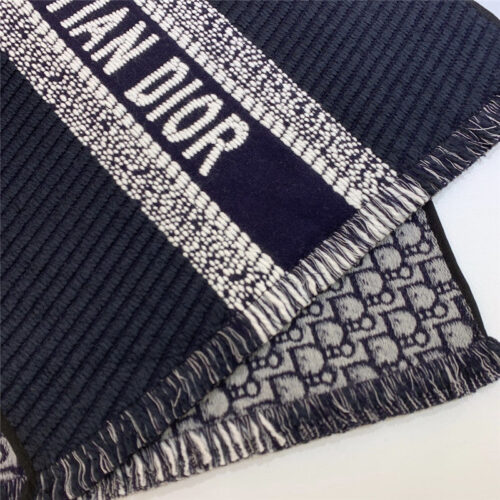 High Quality Luxury Dior Preppy Style Reversible Scarf – Style 25605 product detail