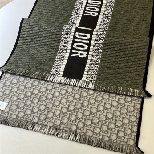 High Quality Luxury Dior Preppy Style Reversible Scarf – Style 25607 product detail