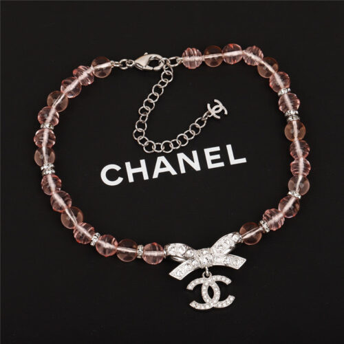 High Quality Luxury Chanel Pearl Bow Necklace product detail