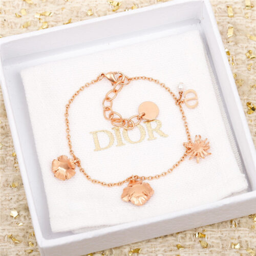 High Quality Luxury Dior Cornflower Sunflower Peony Bracelet