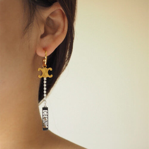 High Quality Luxury Celine Arc De Triomphe Variety Tassel Earrings alternate view