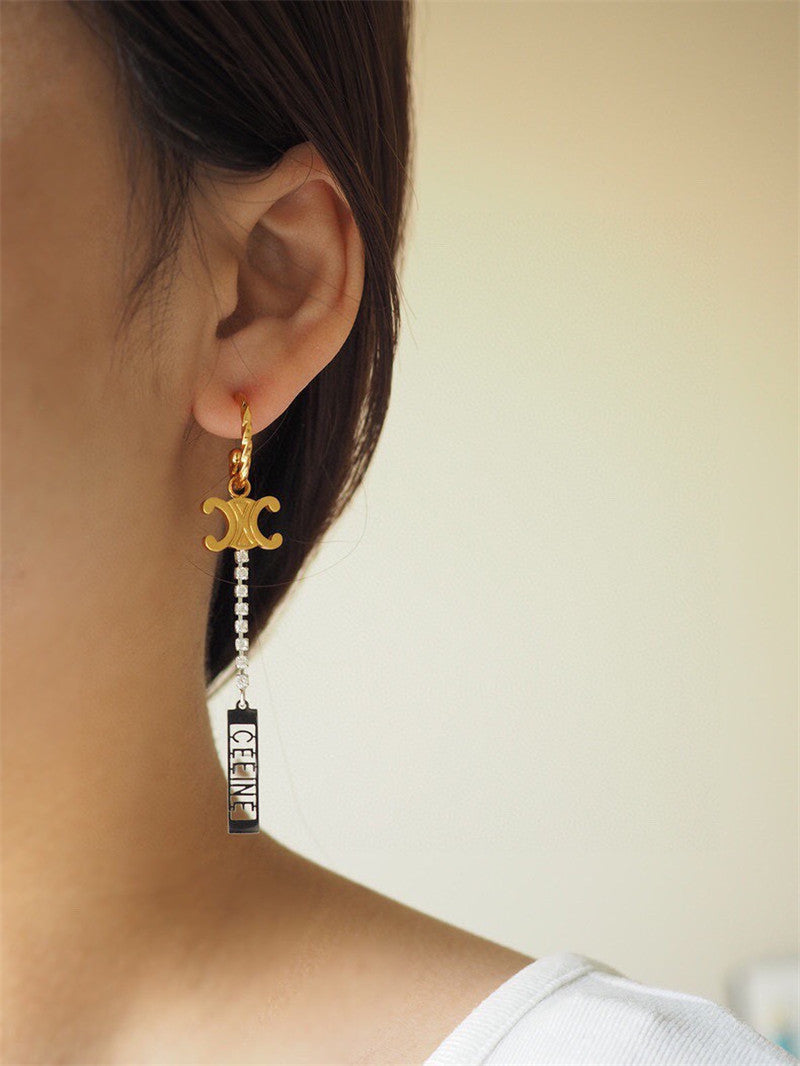 High Quality Luxury Celine Arc De Triomphe Variety Tassel Earrings product detail