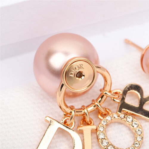 High Quality Luxury Dior Large And Small Pearl Earrings – Style 50749 product detail