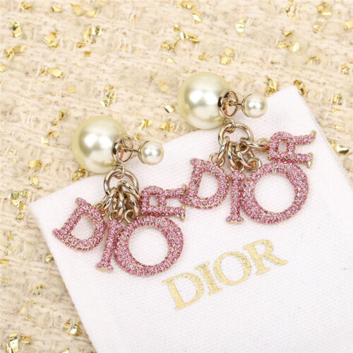 High Quality Luxury Dior Large And Small Pearl Earrings product detail