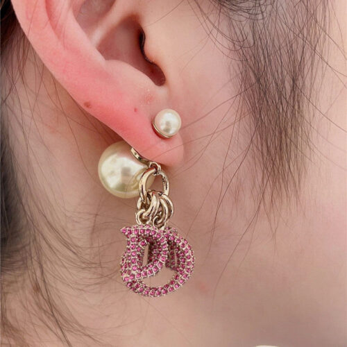 High Quality Luxury Dior Large And Small Pearl Earrings product detail