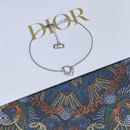 High Quality Luxury Dior Silver Letter Bracelet