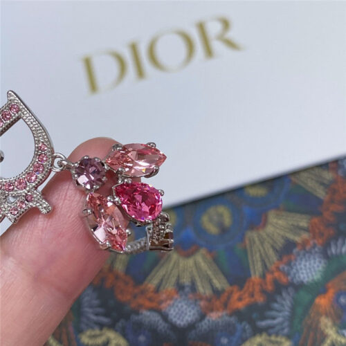 High Quality Luxury Dior Flower Fairy Pink Diamond Bracelet product detail