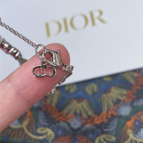 High Quality Luxury Dior Flower Fairy Pink Diamond Bracelet product detail