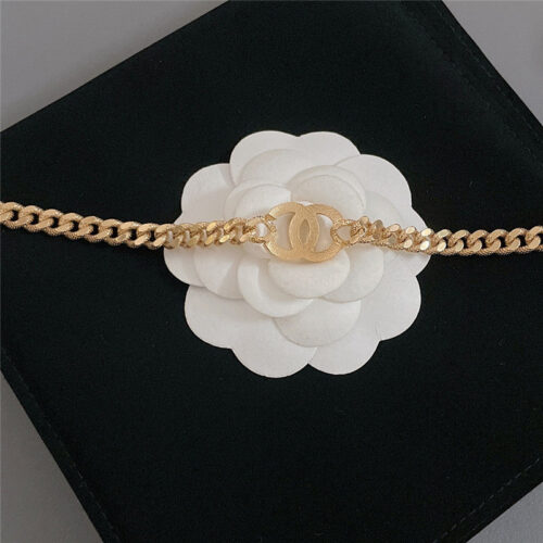 High Quality Luxury Chanel Thick Gold Chain Double C Necklace product detail