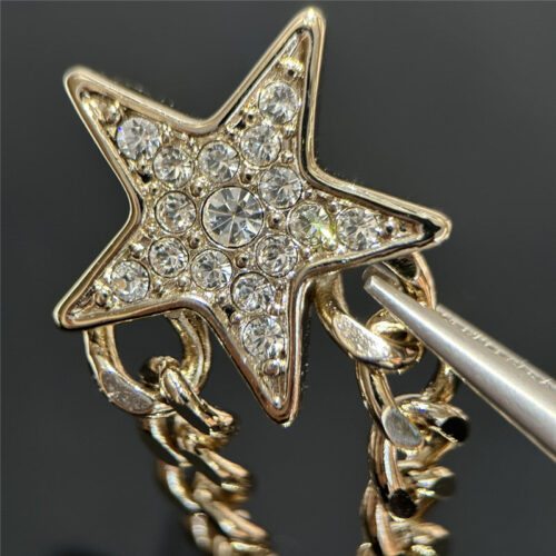 High Quality Luxury Chanel Double C Star Chain Earrings product detail