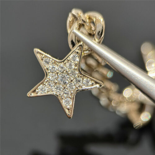 High Quality Luxury Chanel Double C Star Chain Earrings product detail