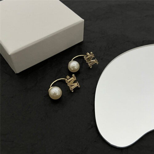 High Quality Luxury Maxmara M Letter Earrings