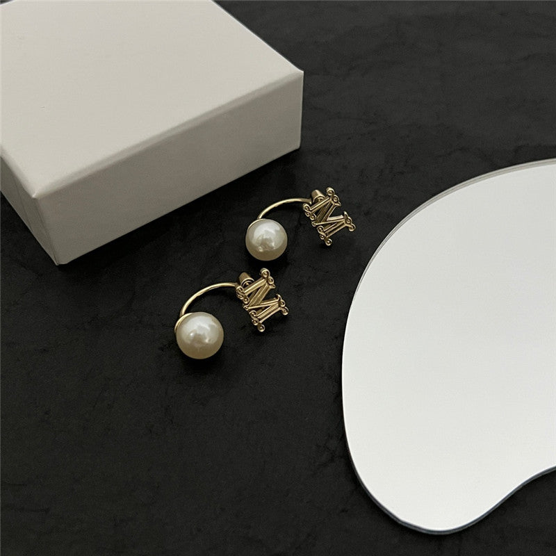 High Quality Luxury Maxmara M Letter Earrings