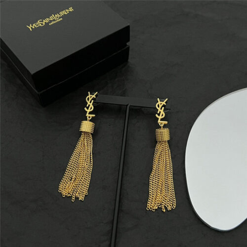 High Quality Luxury YSL Letter Earrings – Style 51678 alternate view