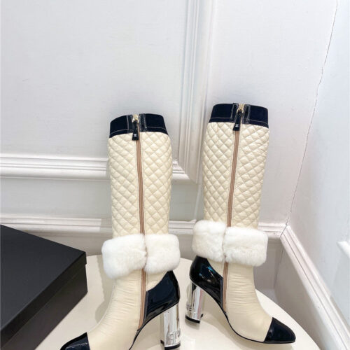 High Quality Luxury Chanel Electroplated Heel Down Boots product detail