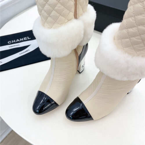 High Quality Luxury Chanel Electroplated Heel Down Boots product detail