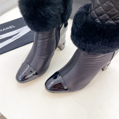High Quality Luxury Chanel Electroplated Heel Down Boots – Style 18566 product detail