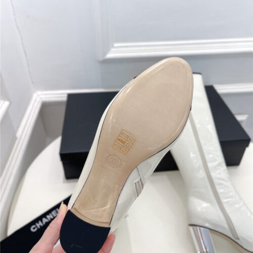High Quality Luxury Chanel Classic Patent Leather High Heel Boots product detail