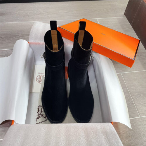 High Quality Luxury Hermes Kelly Buckle Martin Boots – Style 73219 product detail